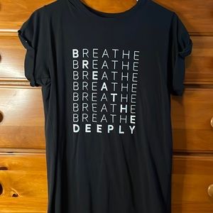 lululemon breath deeply graphic tee